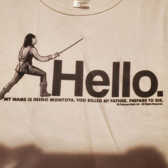 Inigo Montoya Princess Bride Tank Size L - Picture 3 of 3